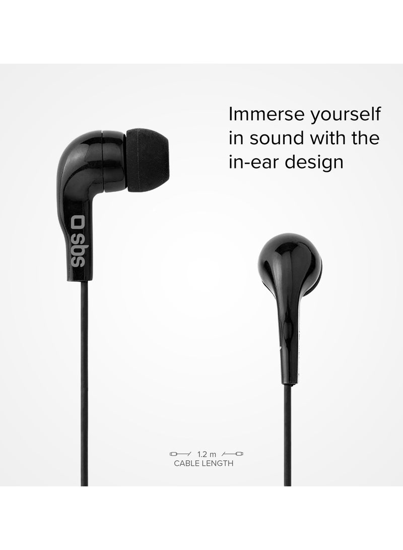 SBS In-ear stereo headset Studio Mix 10, jack 3.5 mm with microphone and  answer button  - Image 3