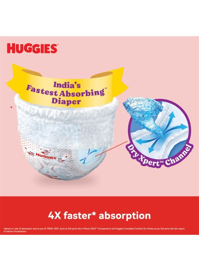 Huggies Complete Comfort Wonder Pants Large (L) Size (9-14 Kgs) Baby Diaper Pants, 24 count| India's Fastest Absorbing Diaper* with upto 4x faster absorption~ | Unique Dry XpertTM Channel - Image 3