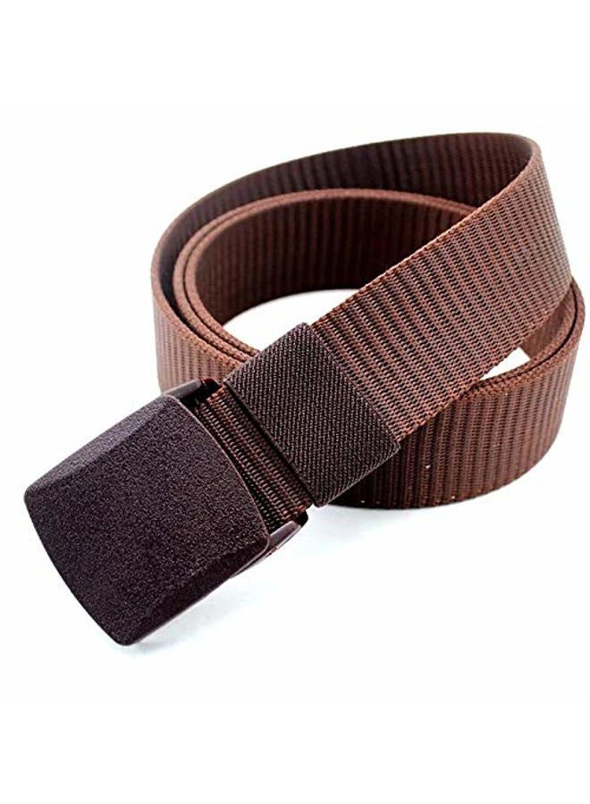 Coobbar 3-Pack Nylon Canvas Belt Plastic Buckle Belt Travel Adjustable Nylon Web Slide Belt, Dark, Generic - Image 5