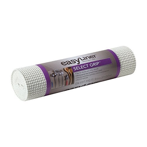 Duck Brand Select Grip EasyLiner Shelf and Drawer Liner, Non-Adhesive, 12-Inch x 10-Feet, Non-Adhesive, White, 1359539 - Image 1