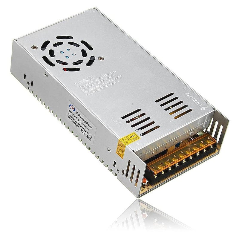 WOVO Power Supply 12v/20a Fan Regulated -Surveillance Cameras- Alarms- Engineering Projects, 2725517490424