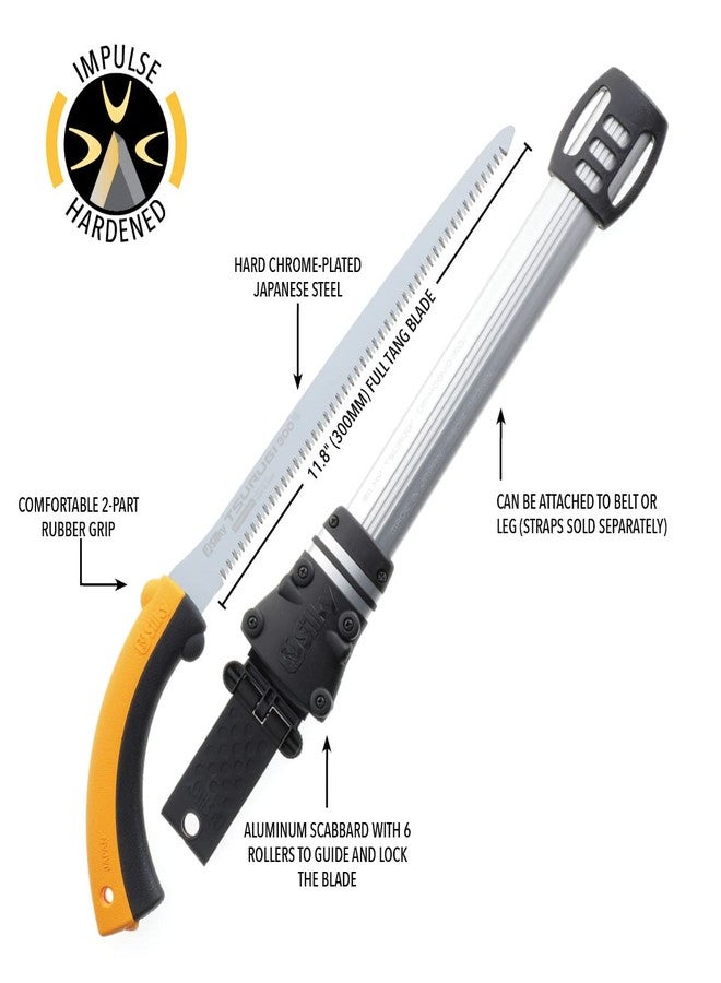 سيلكي منشار يدوي مستقيم من سلسلة Silky Professional Series TSURUGI، أسنان متوسطة 300 مم (452-30) - Image 3