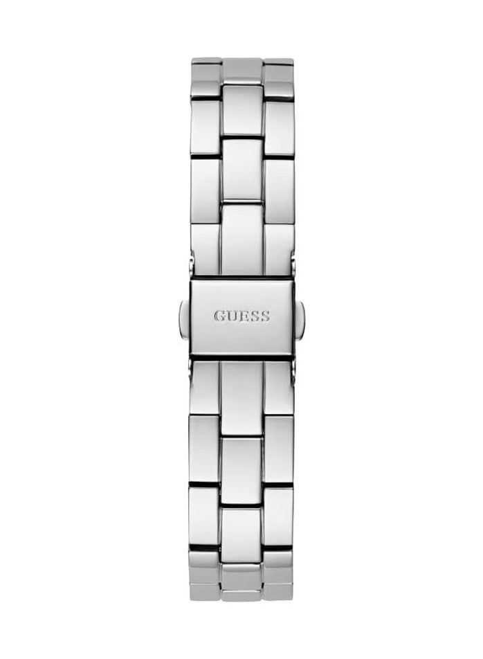 GUESS ساعة كواتز نسائية من غس بلمسة فضية 34 مم GW0657L1 - Image 3