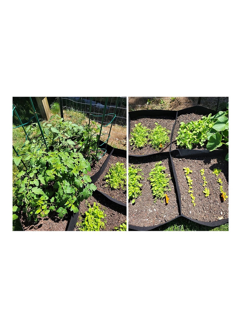 SYOSI 3 Pack Plant Grow Bags Fabric Raised Garden Beds Outdoor Breathable Vegetables Planter Bed for Growing Potatoes Flowers Square Container 24x24x12In - Image 2