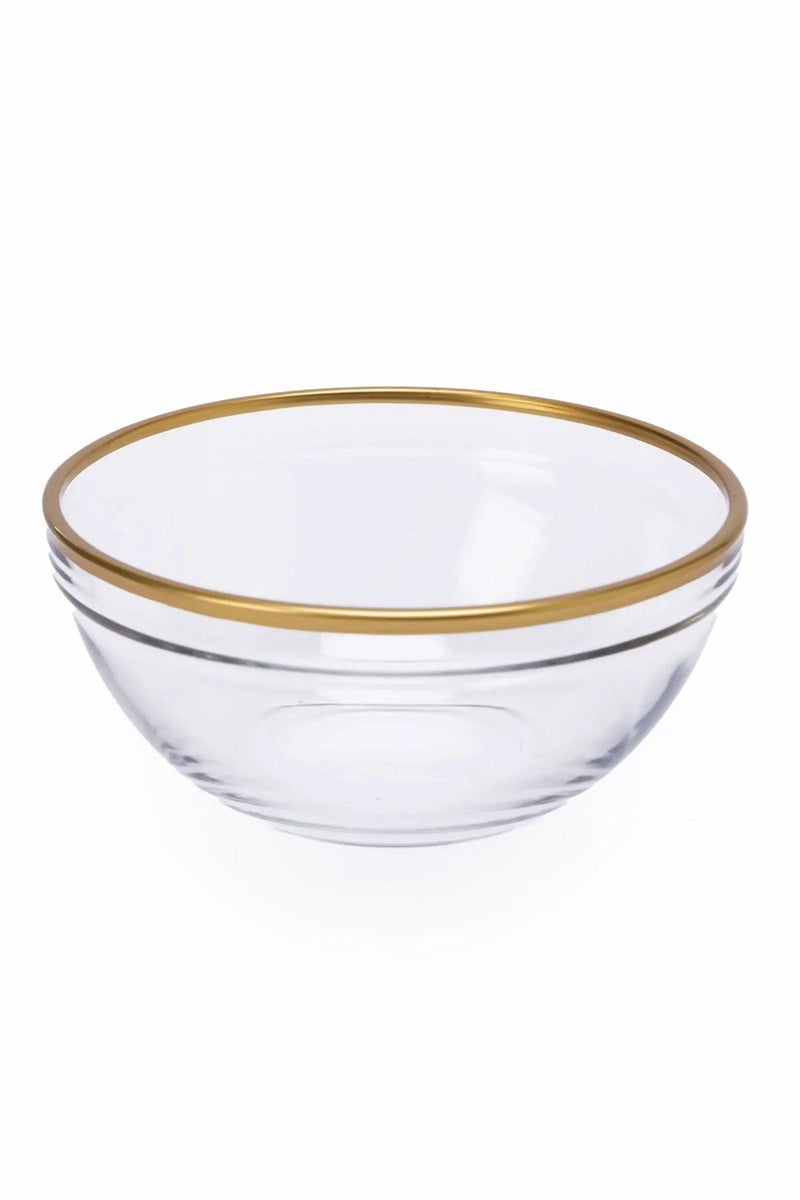 Carina Glass Bowl with Gold Rim (14cm) - Image 2