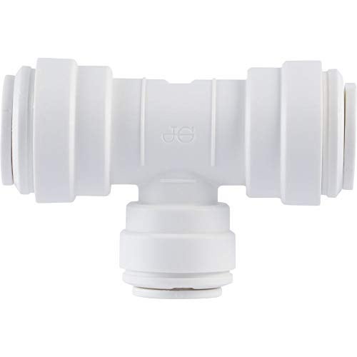 John Guest Speedfit 3/8 Inch x 3/8 Inch x 1/4 Inch OD Reducing Tee, Push to Connect Plastic Plumbing Fitting, PP30121208WP - Image 2