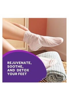 Amope Amopé PediMask 20-Minute Foot Mask, Intensely Moisturizing Socks, Rejuvenates & Soothes, Self-Care, w/ Lavender Oil, Urea, a Blend of Moisturizers & Vitamin Complex for Long Lasting Hydration, 3 pair  - Image 5
