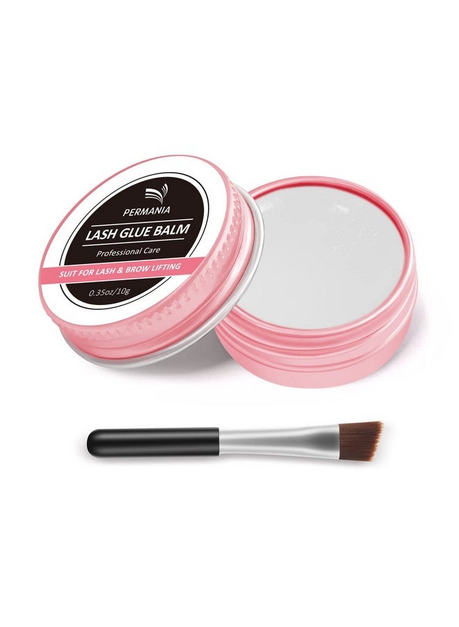 PERMANIA 2023 Lash Lift Balm Water Soluble Silicone Adhesive Strong Viscosity Easy To Use 2 In 1 Premium Formula Large Capacity White Peach - Image 1