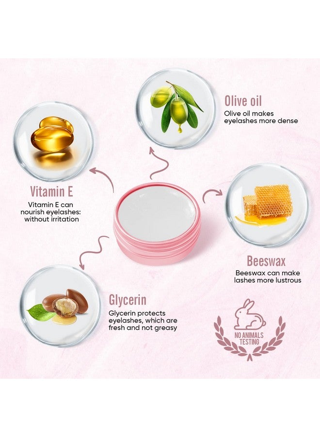 PERMANIA 2023 Lash Lift Balm Water Soluble Silicone Adhesive Strong Viscosity Easy To Use 2 In 1 Premium Formula Large Capacity White Peach - Image 3