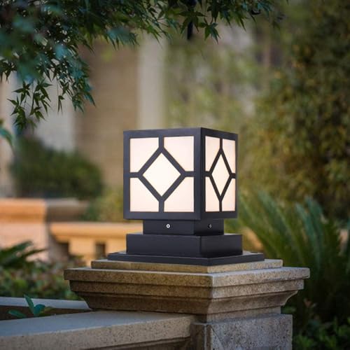 BrightLyt Metal, Acrylic Gate Lights for Outdoor Waterproof, Gate Lamps for Main Gate, Pillar Light, Farmhouse Gate Lamps and Decorative Wall Lamps Gate Light (GL17 Black, Pack of 1) - Image 1