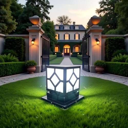 BrightLyt Metal, Acrylic Gate Lights for Outdoor Waterproof, Gate Lamps for Main Gate, Pillar Light, Farmhouse Gate Lamps and Decorative Wall Lamps Gate Light (GL17 Black, Pack of 1) - Image 3