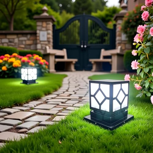 BrightLyt Metal, Acrylic Gate Lights for Outdoor Waterproof, Gate Lamps for Main Gate, Pillar Light, Farmhouse Gate Lamps and Decorative Wall Lamps Gate Light (GL17 Black, Pack of 1) - Image 2