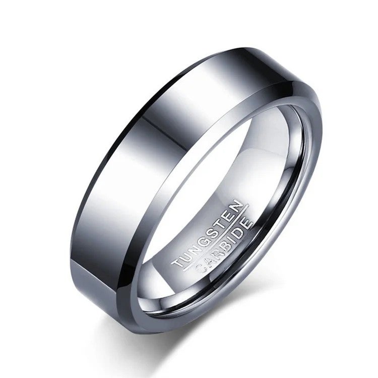 Bluejw Men's Gold Plated Tungsten Steel Ring – Fashion Jewelry for Anniversary Gift, Durable & Stylish Wedding Band - Image 5