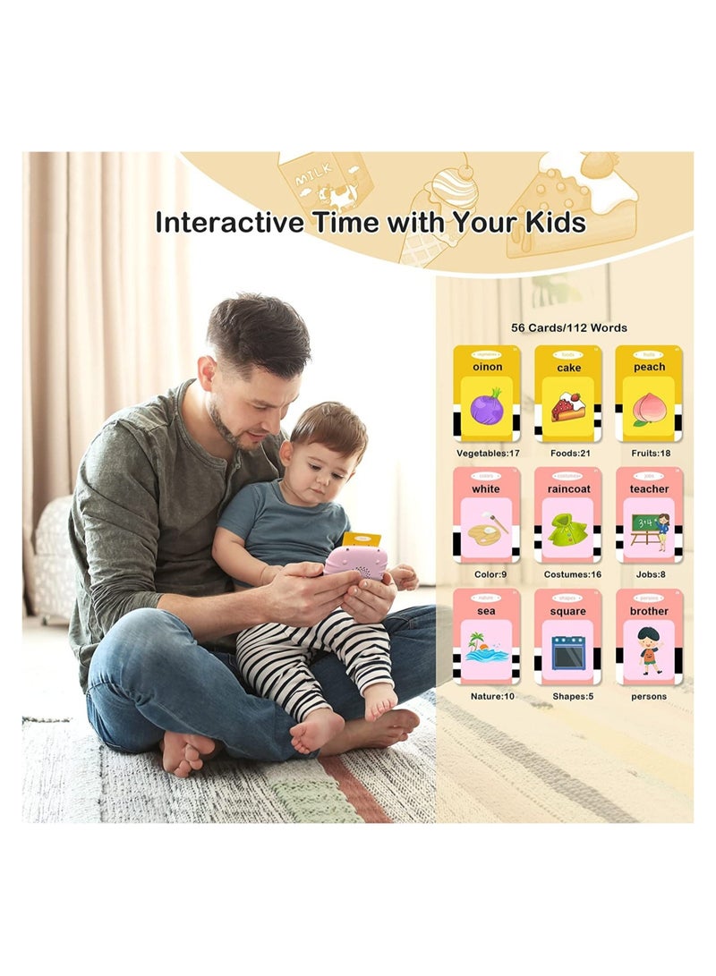ELTRAZONE Flash Cards Learning Toys Electronic Educational Toddlers Talking Audible Flash Cards for 1 2 3 4 5 6 Years Old Boys Girls Listen and Learn, Preschool Toys - Image 4