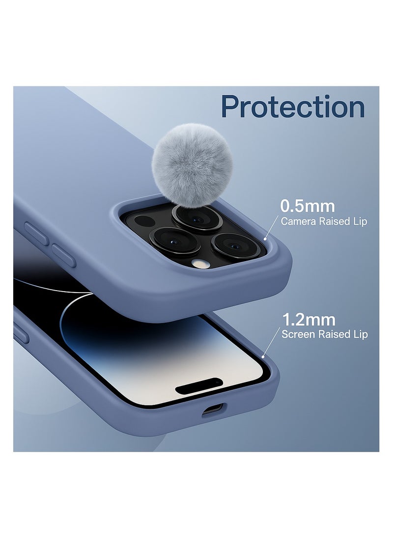 Protect PROTECT iPhone 15 Pro Silicon Phone Case, MagSafe, Protective, Anti-Scratch, Winter Blue | SMIP15PBLU  - Image 2