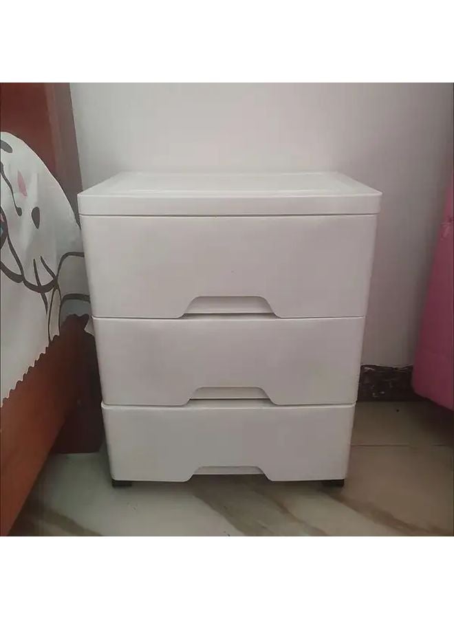 5 Tier White Storage Cabinet Large Capacity Organizer For Bedroom Bathroom Office - Image 1