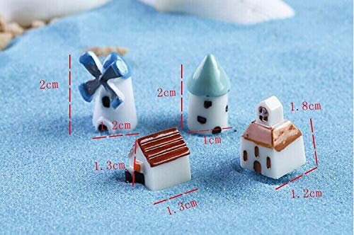 Krisah Resin Miniature Garden Ornaments Kit or DIY Fairy Garden Dollhouse Decor Landscaping Decor - 50 pieces - X-Small, Multicolor - Image 3
