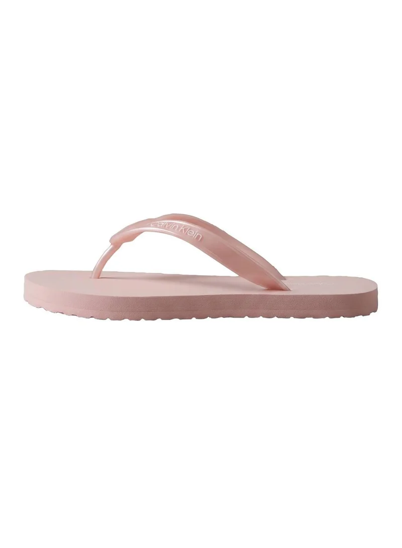 CALVIN KLEIN Potpourri Arwa - Metallic Pearlised Flip Flops for Women | Best Price UAE