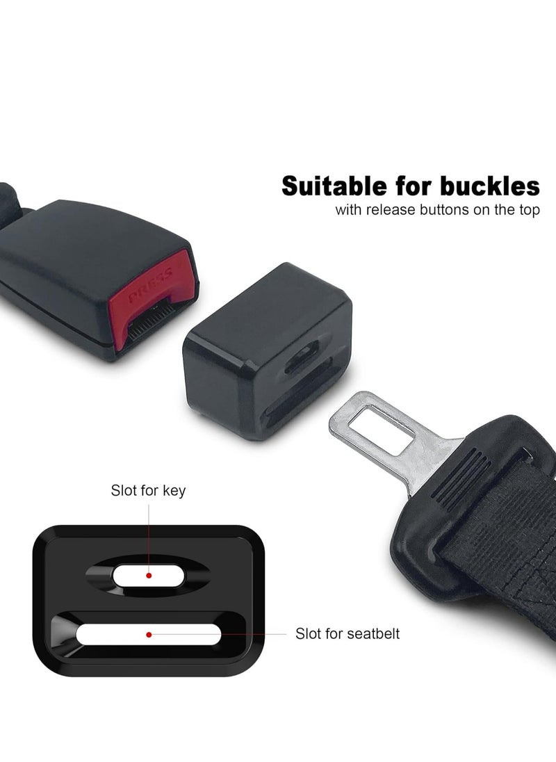 Oasisgalore - 2Pack Car Seat Belt Lock Cover - Prevent Kids or Special Groups from Unbuckle Seat Belts (Universal Fit) - Image 1