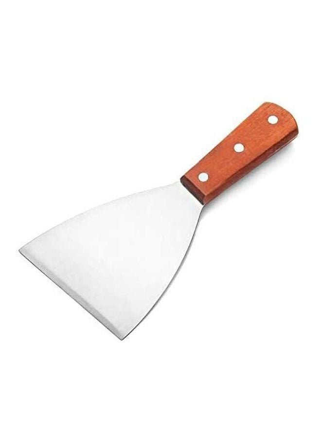 Stainless Steel Baking Scraper Silver/Brown 4x8.3inch  - Image 3