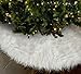 OLYPHAN Christmas Tree Skirt - Large Snow White Luxury Faux Fur - 48 inches (4ft) / 36 inch (3 ft) / 30 inch Round for - Image 2