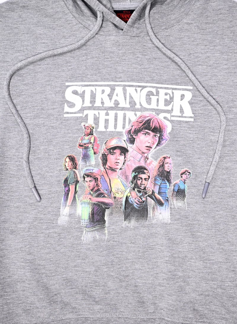 سترانجر ثينكينج الفتيات بلا أكمام مقنعين العرق الأعلى - Image 2