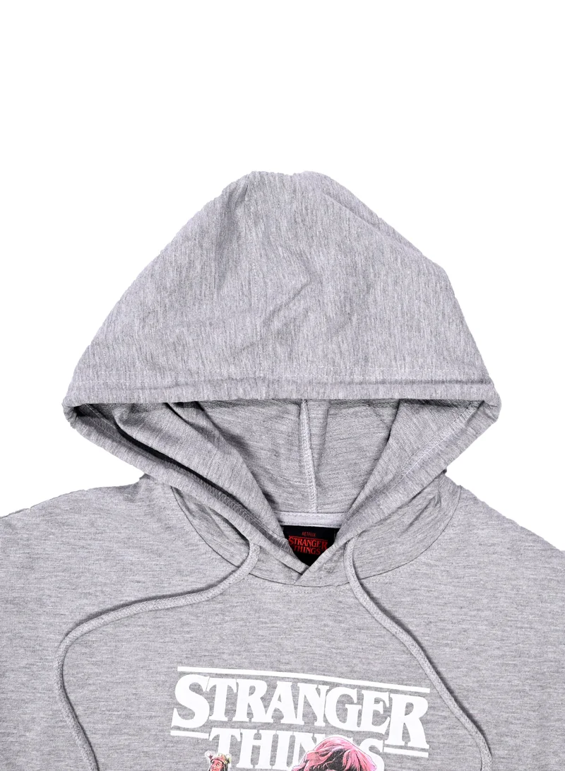 Stranger Things Girls Sleeveless Hooded Sweat Top