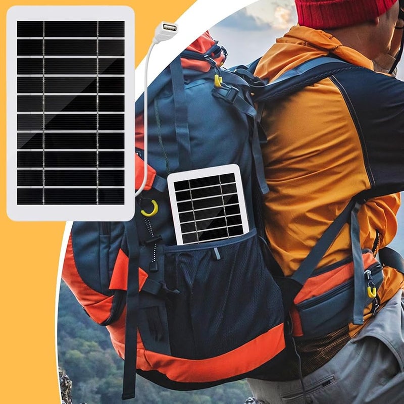 لوحة شمسية أحادية البلورية محمولة 5 فولت مقاومة للماء للسيارات الترفيهية والقوارب والسفر في الهواء الطلق - Image 4