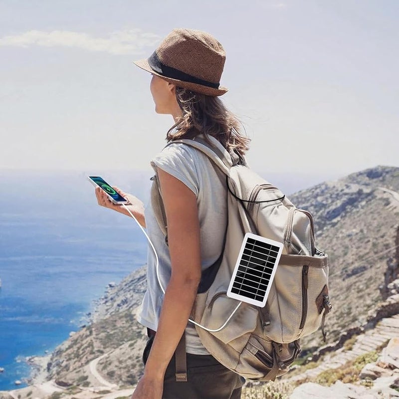 لوحة شمسية أحادية البلورية محمولة 5 فولت مقاومة للماء للسيارات الترفيهية والقوارب والسفر في الهواء الطلق - Image 3