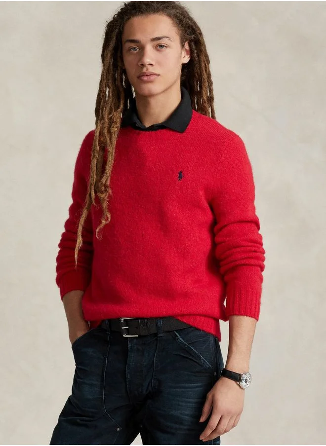 POLO RALPH LAUREN Logo Print Crew Neck Sweater