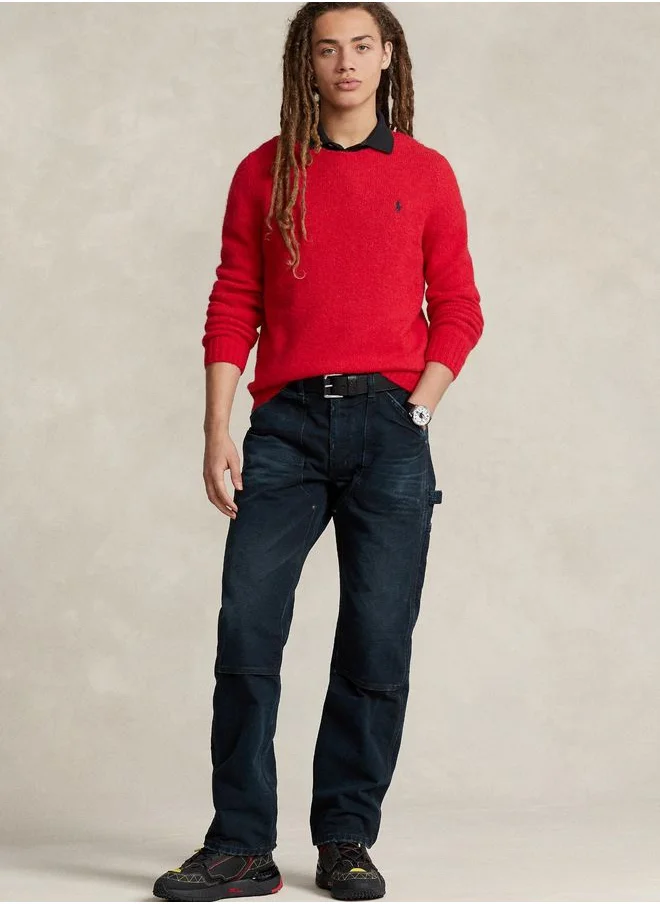 POLO RALPH LAUREN Logo Print Crew Neck Sweater