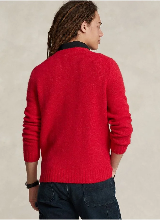 POLO RALPH LAUREN Logo Print Crew Neck Sweater