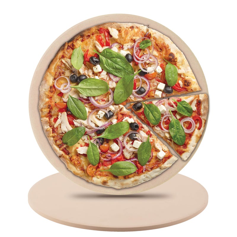 Nuwave 11.5 Inch Pizza Stone, New and Improved .47 Inch Thickness, Durable, Safe Baking Stone for Grill or Oven, Thermal Shock Resistant, Natural Cordierite Baking Stone, 1,472 Â°F Resistant, Round - Image 1
