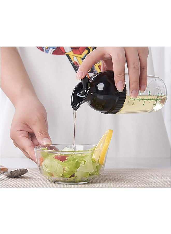 2 Pack 200ML Salad Dressing Shaker Container, 7 Oz Salad Dressing Mixer Bottle Mixer Dispenser, Dripless Pour, Soft Grip, BPA Free - Image 4