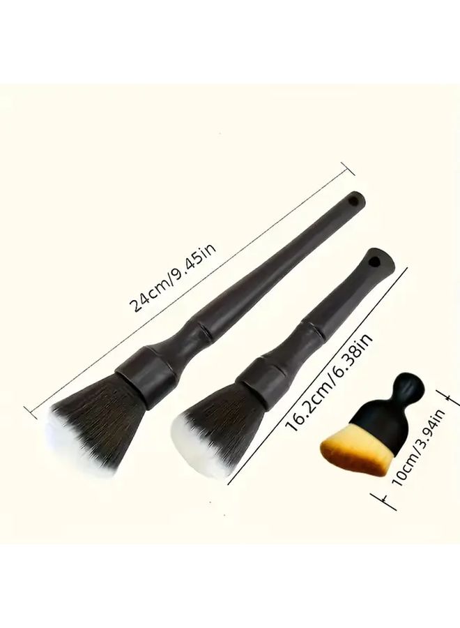 Small Car Interior Detail Brush Soft Bristle Cleaning Tool For Dashboard Vent And Dust - Image 4
