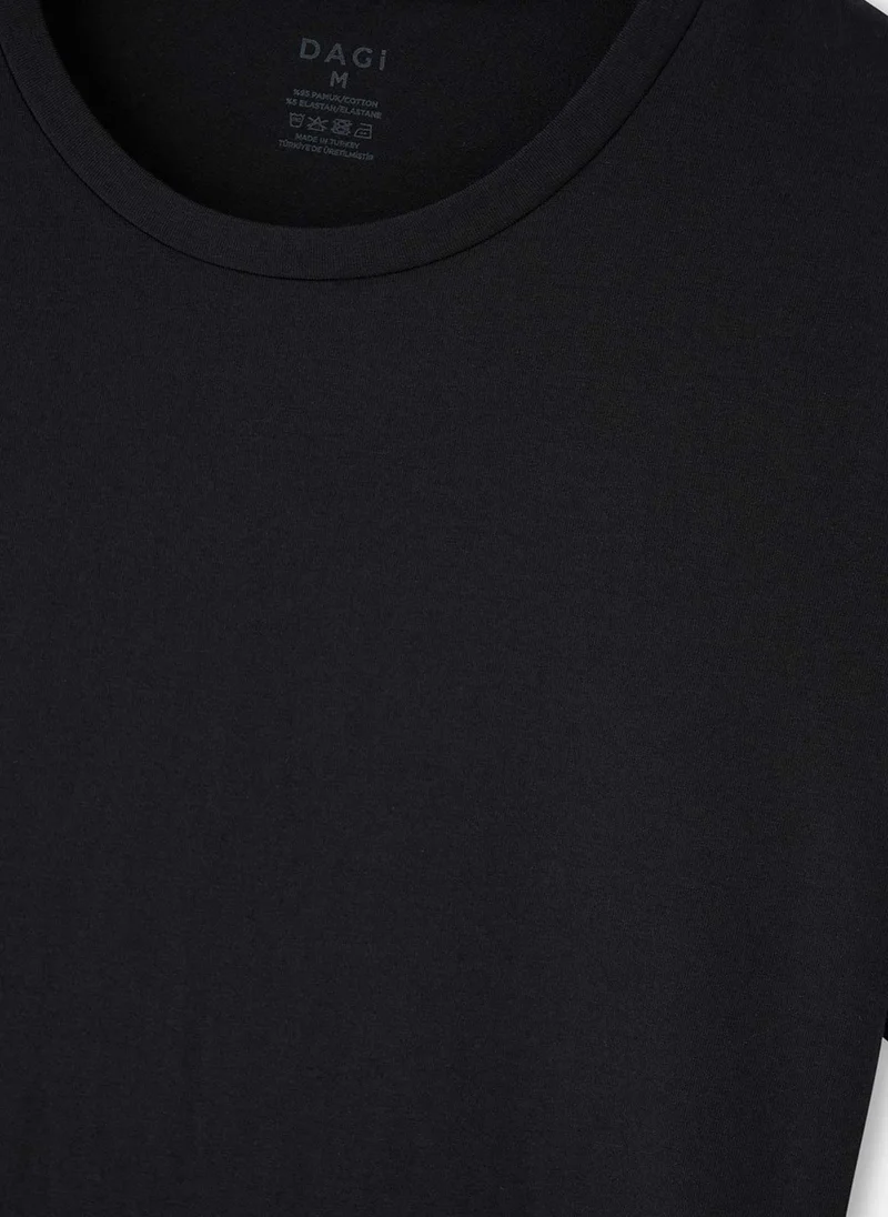 dagi 2 Pack Undershirt Crew Neck Supreme Slim Fit Underwear