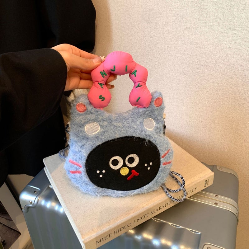 Cute Cartoon Plush Shoulder Bag - Image 4