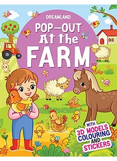 Pop-Out at the Farm- With 3D Models Colouring and Stickers
