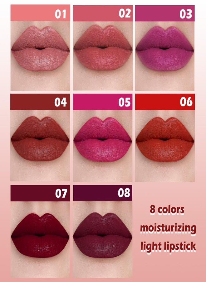 QIDSTERS Matte Lipstick Crayon for Women, Rouge Red Lip Stick Pencil 24 Hour Long Lasting Waterproof, Non-Drying Hydrating Formula Lip Gloss Makeup, Vegan & Cruelty-Free, 06 - Image 3