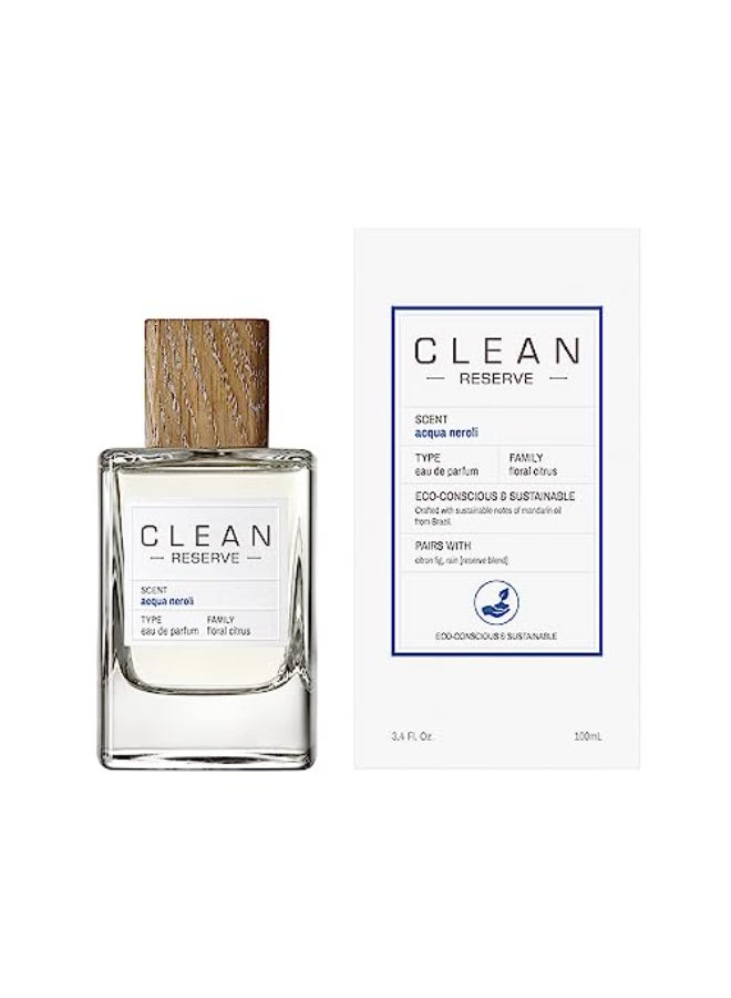 CLEAN RESERVE Acqua Neroli Eau de Parfum | Eco-Conscious & Sustainable Spray Fragrance | Vegan, Phthalate-Free, & Paraben-Free | 3.4 Fl Oz/100mL - Image 4