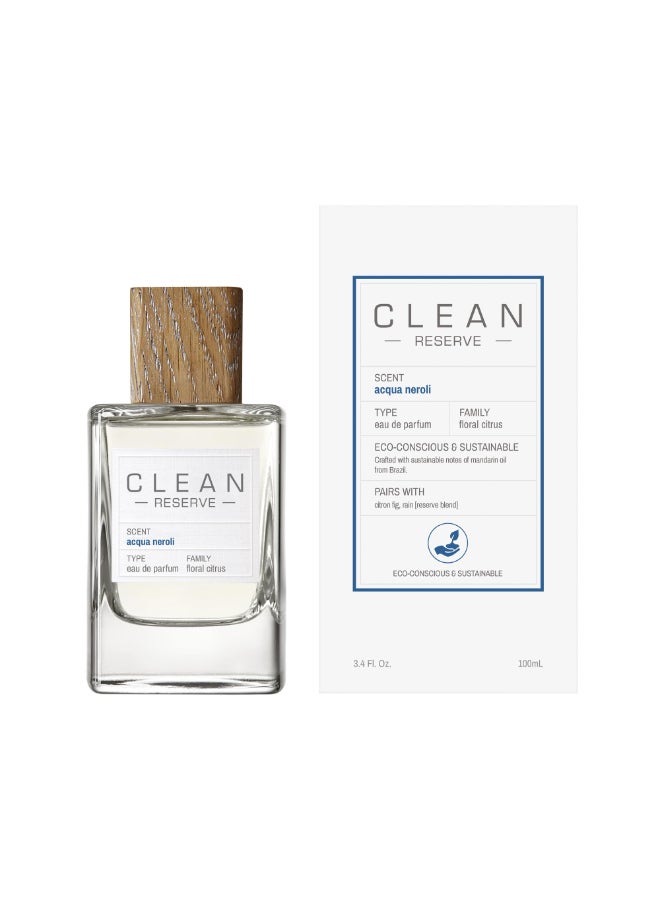 CLEAN RESERVE Acqua Neroli Eau de Parfum | Eco-Conscious & Sustainable Spray Fragrance | Vegan, Phthalate-Free, & Paraben-Free | 3.4 Fl Oz/100mL - Image 5