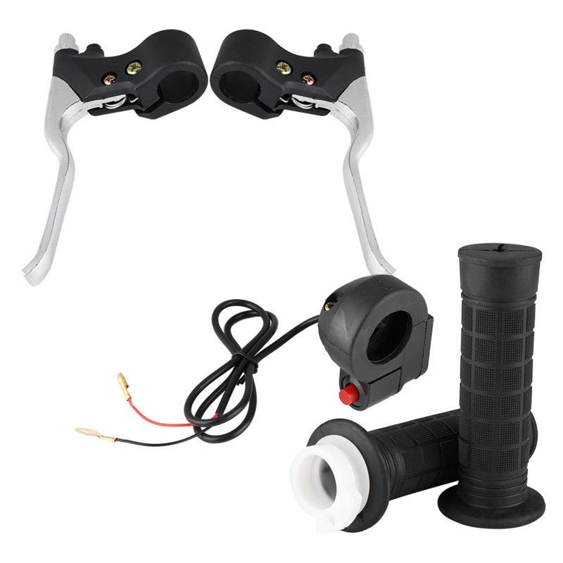 Motorcycle Handle Grips 22mm 7/8 Inch Throttle Brake Levers Kit - High Quality Aluminum ABS for Pocket Bike Mini Moto - Image 4