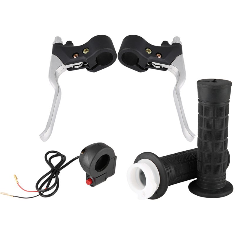 Motorcycle Handle Grips 22mm 7/8 Inch Throttle Brake Levers Kit - High Quality Aluminum ABS for Pocket Bike Mini Moto - Image 3