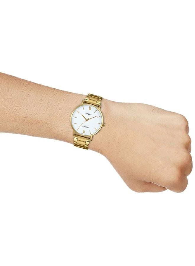 CASIO MTP-VT01G-7BUDF Men's Water Resistant Analog Watch, 40mm, Gold - Image 3