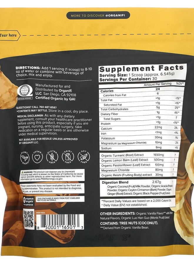 Organifi Original Gold Superfood Supplement 6.91 oz (196 g) - Image 2