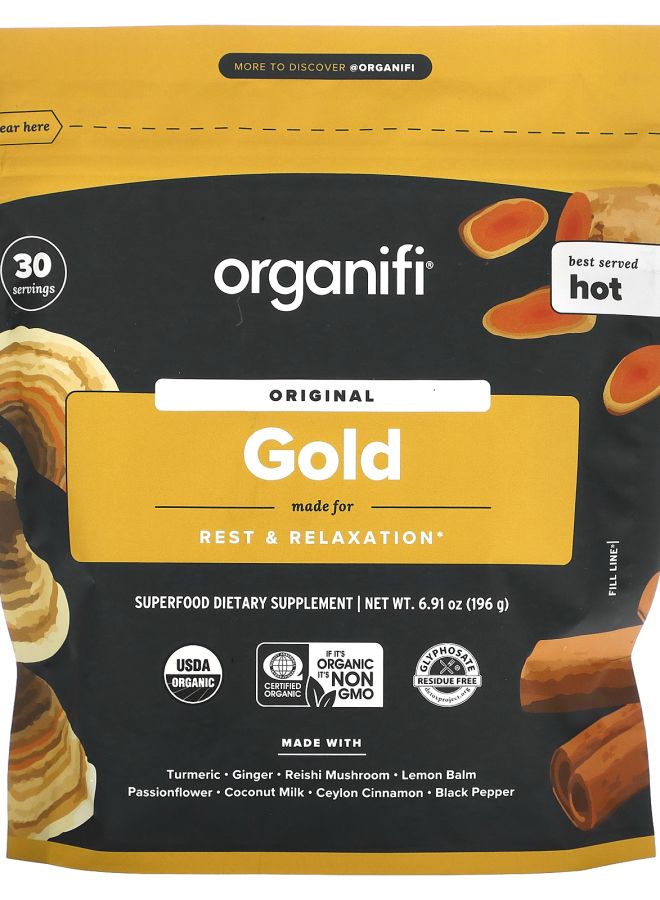 Organifi Original Gold Superfood Supplement 6.91 oz (196 g) - Image 1