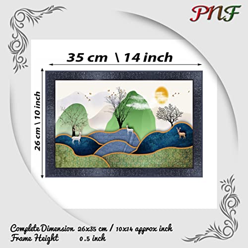 pnf Poster And Frames Deer Wall Painting With Acrylic Sheet | For Living Room, Bedroom | Home Decoration Item | Best Gifting Option (10 * 14inch,Multicolour,Synthetic) 27558 - Image 2