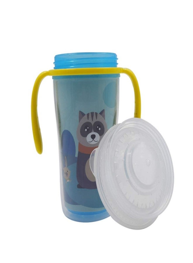 Moppets Double Wall 360° Transition Sipper Cup (Lip Activated Control Flow) - 12 Oz (Blue) - Image 1