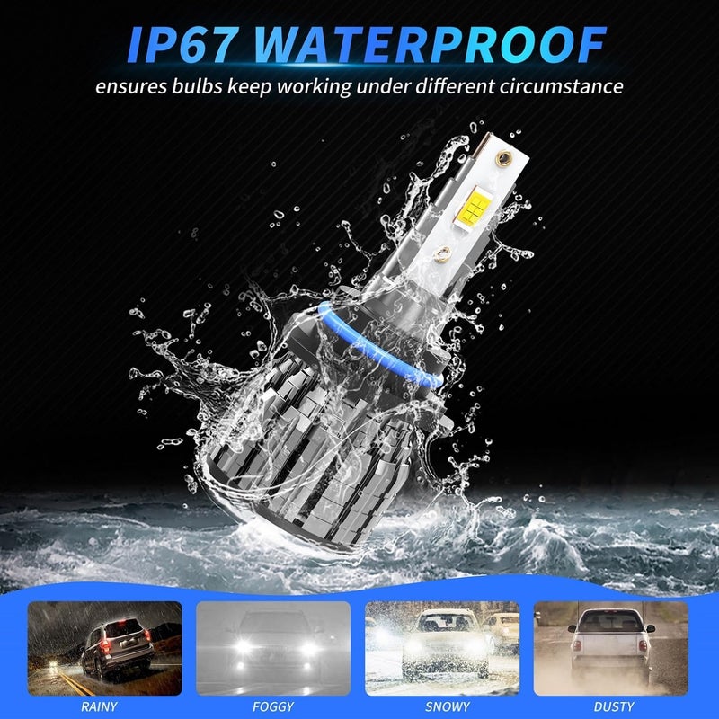 ROADLIT Lights Bulbs for 2003 2004 2005 2006 Chevy Silverado 1500 2500HD 3500,9005 High Beam 9006 Low Beam and 9145 Fog Lights Set, Plug and Play - 6 Pack - Image 4