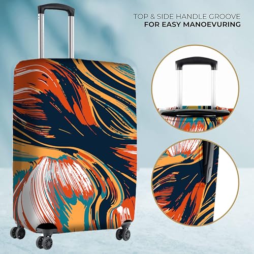 Nasher Miles Polyester 55 (20 Inch) Small Protective Luggage Cover - Ripple - Image 3